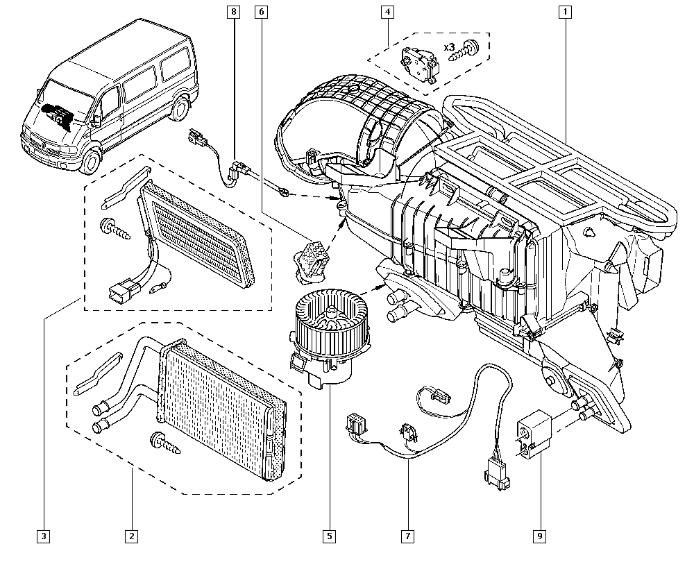 RENAULT TRUCKS 7701057557 - Elektromotors, Salona ventilācija ps1.lv