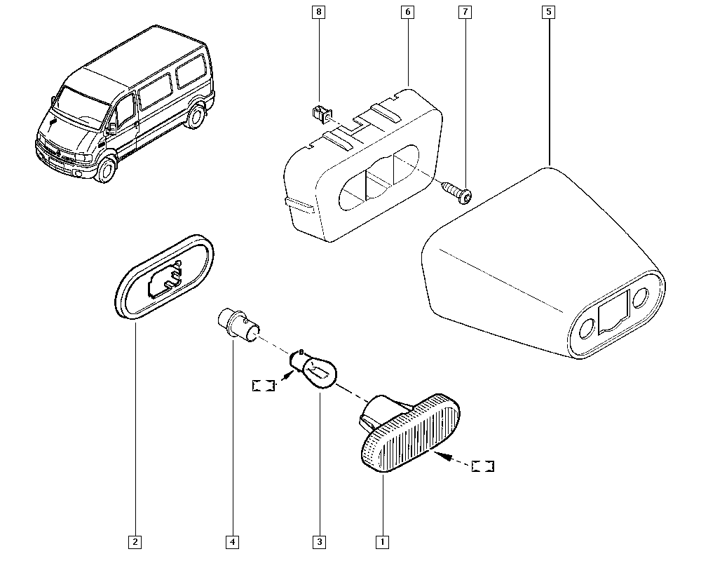 NISSAN 77008-22136 - Pagrieziena signāla lukturis ps1.lv