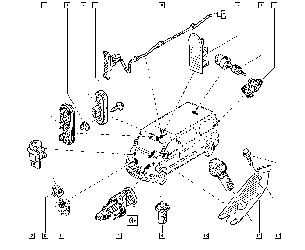 RENAULT 7700831090 - Slēdzis, Durvju kontakts ps1.lv