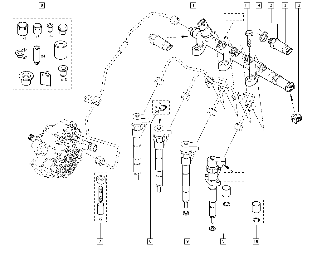 RENAULT 7701474025 - Remkomplekts, Sprausla ps1.lv