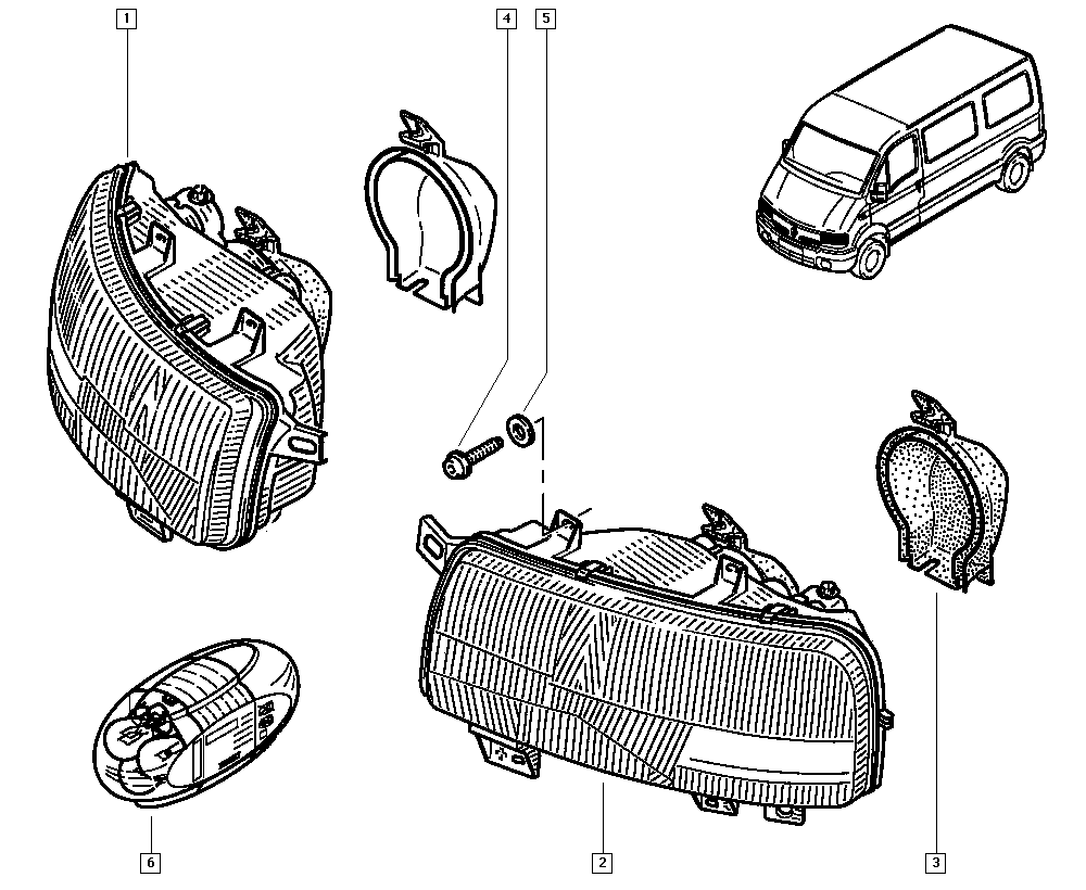 RENAULT TRUCKS 77 01 044 518 - Pamatlukturis ps1.lv