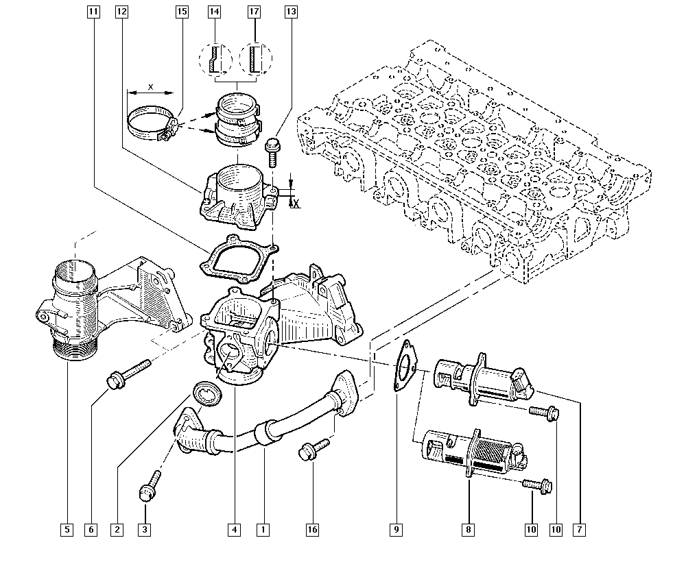 RENAULT 82 00 270 539 - Izpl. gāzu recirkulācijas vārsts ps1.lv