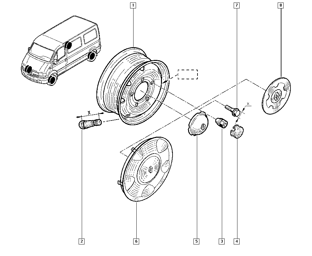 RENAULT TRUCKS 7700302324 - Riteņa stiprināsanas uzgrieznis ps1.lv