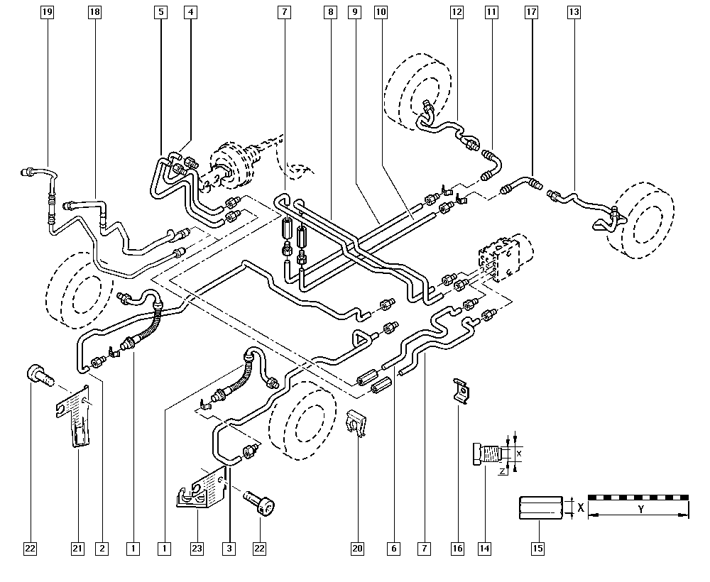 Opel 7701057740 - Bremžu šļūtene ps1.lv