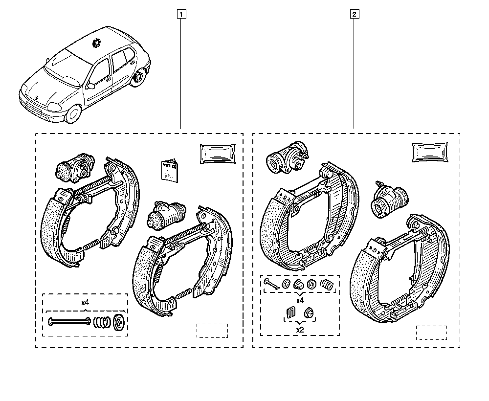 FORD 77 01 207 179 - Bremžu loku komplekts ps1.lv