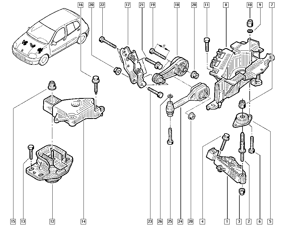 RENAULT 77 03 034 251 - Uzgrieznis ps1.lv