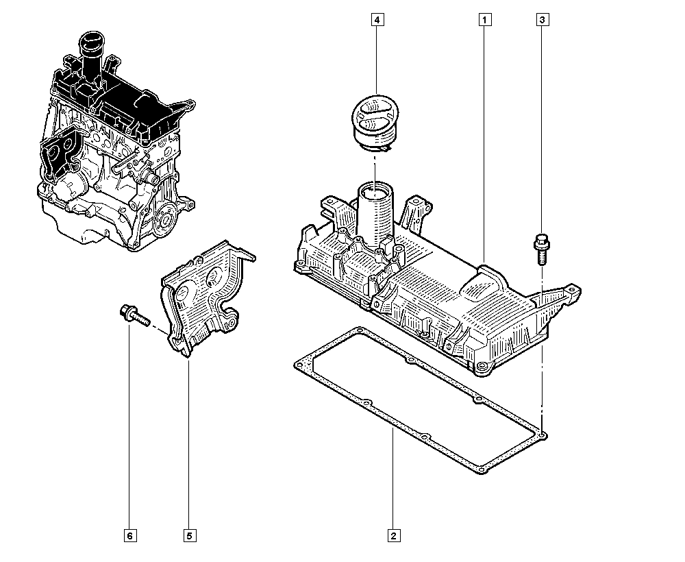 RENAULT 77 01 471 719 - Blīve, Motora bloka galvas vāks ps1.lv