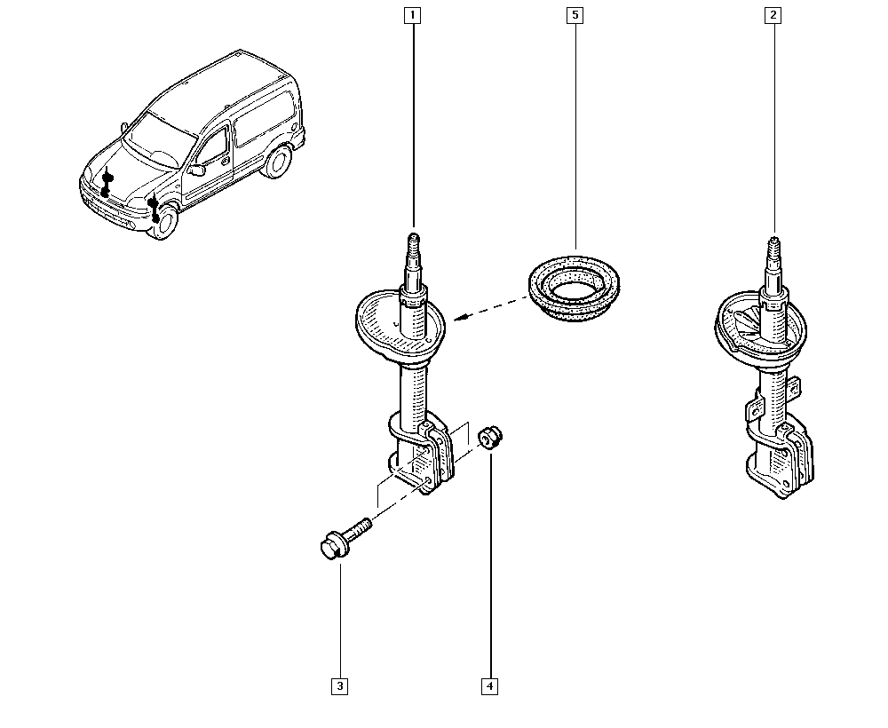 RENAULT 82 00 675 686 - Amortizators ps1.lv