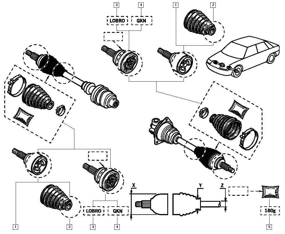 RENAULT TRUCKS 7701035088 - Putekļusargs, Piedziņas vārpsta ps1.lv