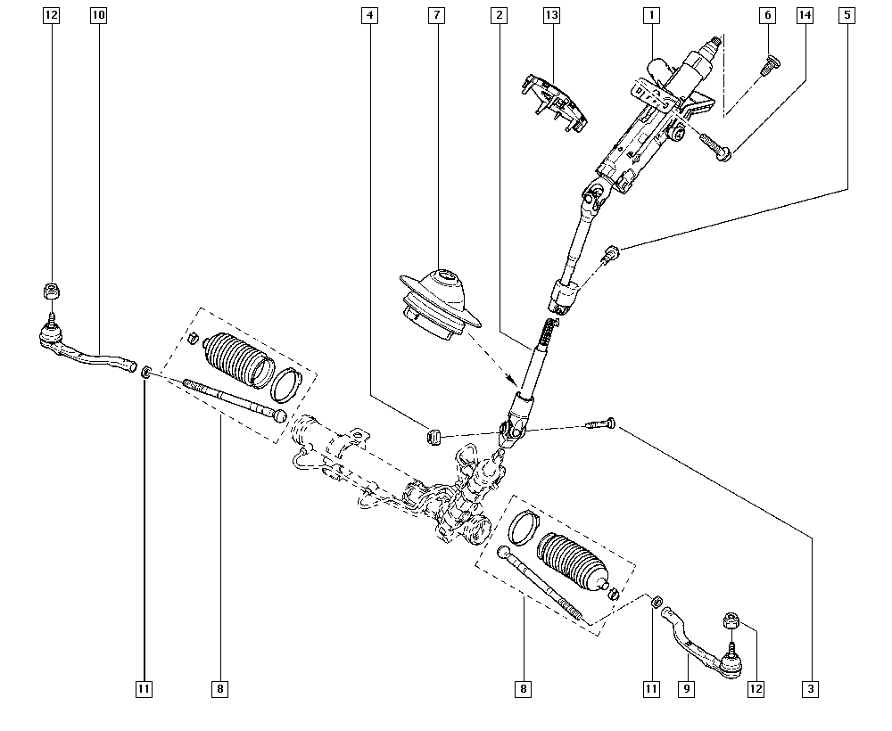 RENAULT 77 01 473 333 - Aksiālais šarnīrs, Stūres šķērsstiepnis ps1.lv