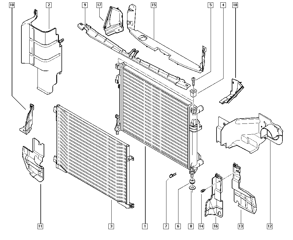 Opel 7700312901 - Kondensators, Gaisa kond. sistēma ps1.lv