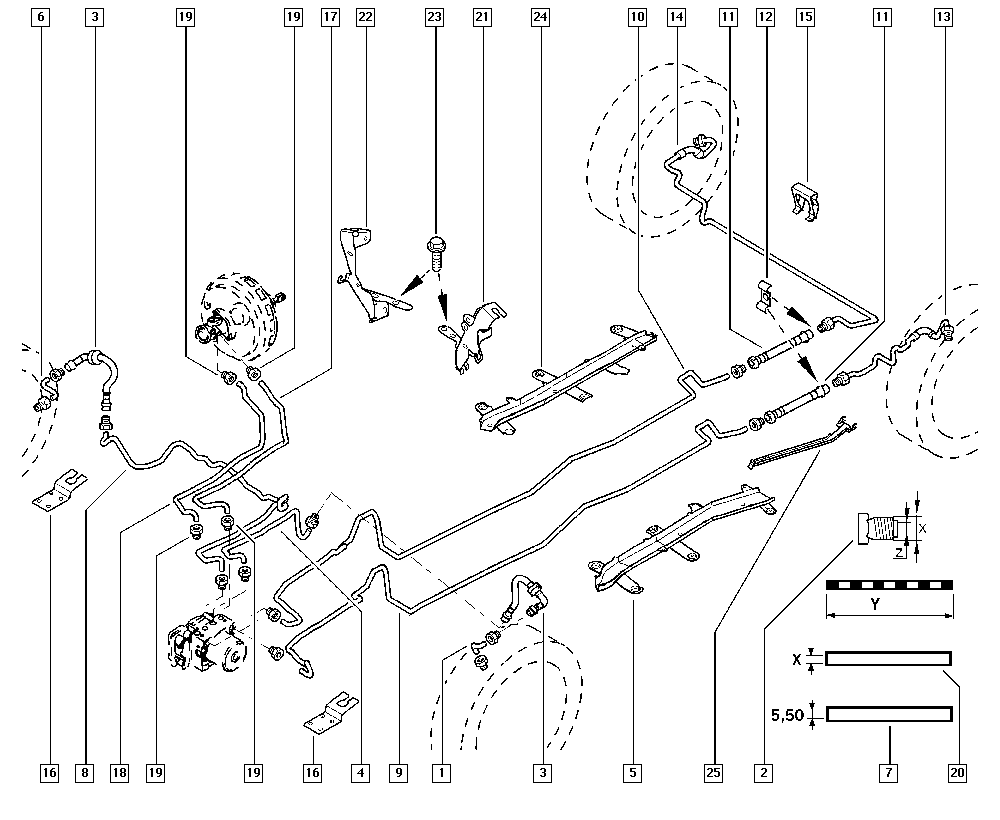 NISSAN 3801815000 - Bremžu šļūtene ps1.lv