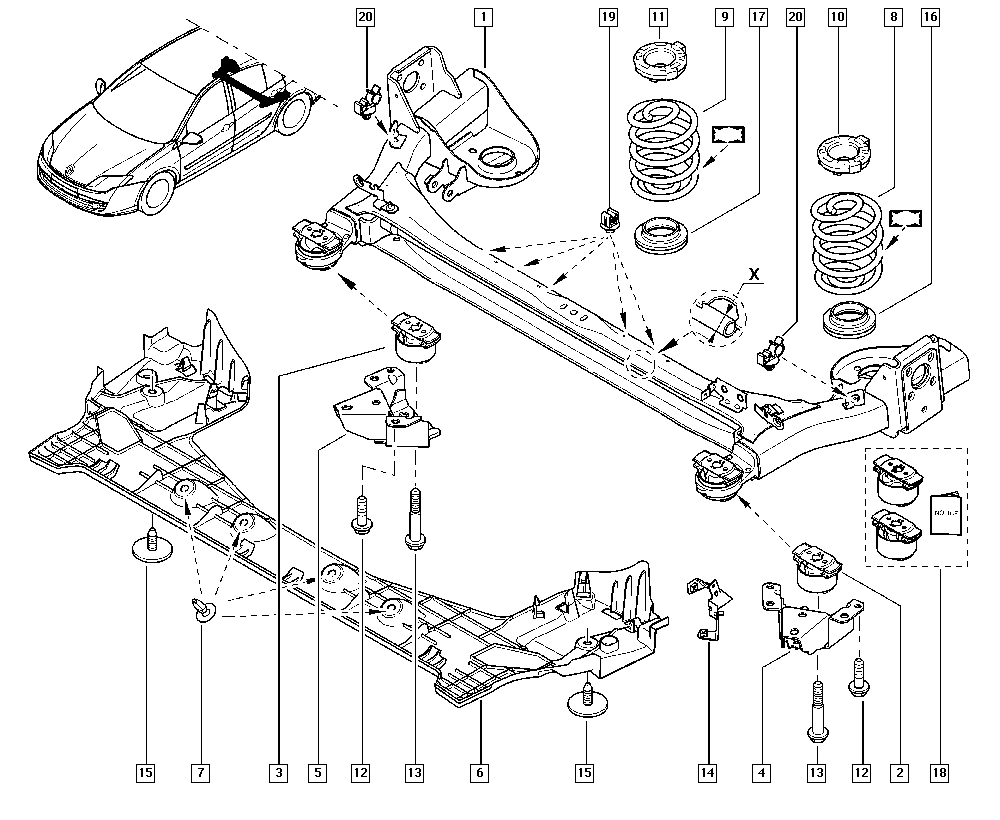 RENAULT 7703072416 - Moldings / aizsarguzlika ps1.lv