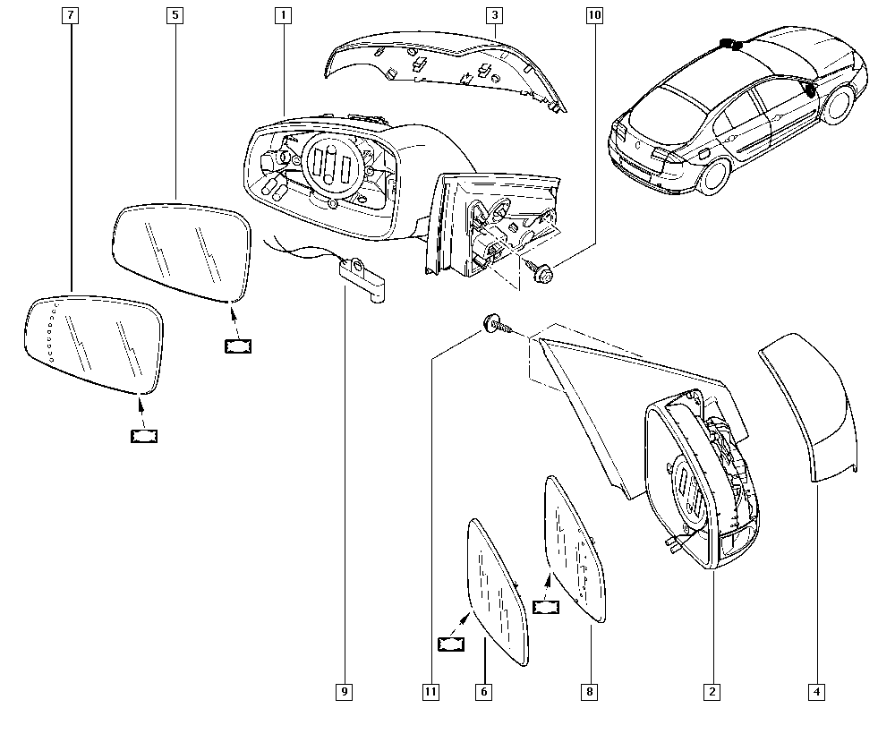 RENAULT 963020139R - Ārējais atpakaļskata spogulis ps1.lv