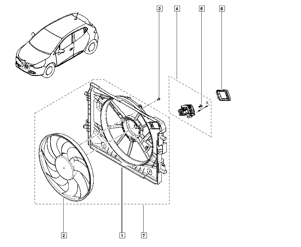 DACIA 25 55 025 85R - Papildus rezistors, Elektromotors-Radiatora ventilators ps1.lv