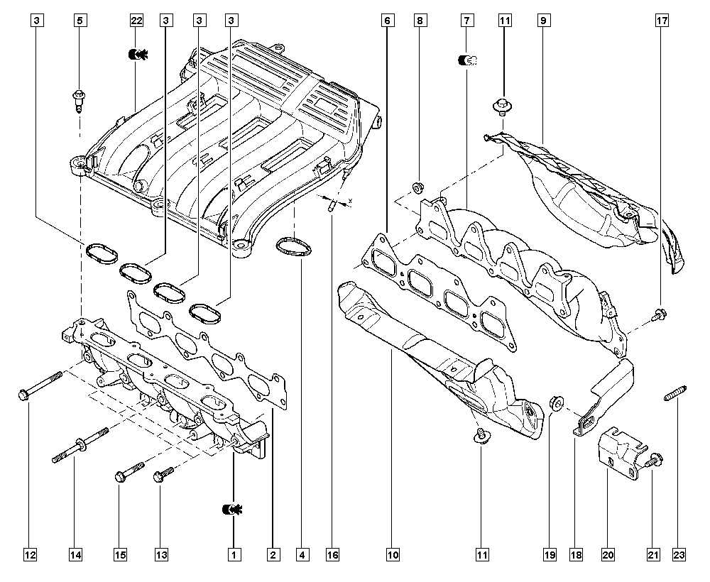 RENAULT 82 00 052 311 - Blīve, Ieplūdes kolektors ps1.lv