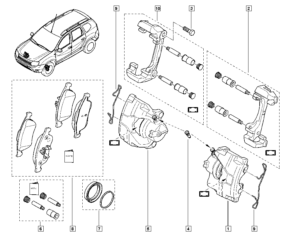 NISSAN 41060-7115R - Bremžu uzliku kompl., Disku bremzes ps1.lv