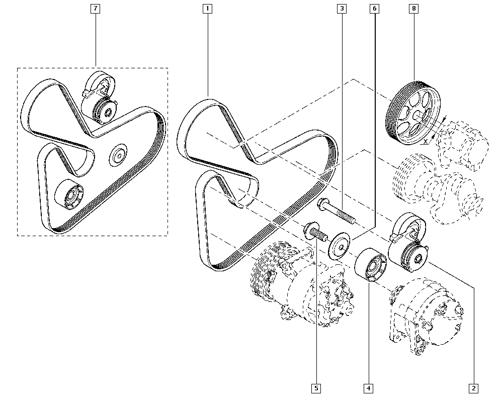 NISSAN 11720-9732R - Ķīļrievu siksnu komplekts ps1.lv