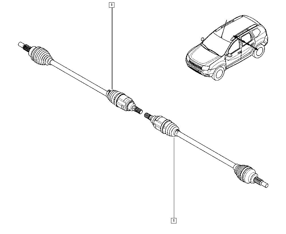 RENAULT 396004652R - Piedziņas vārpsta ps1.lv