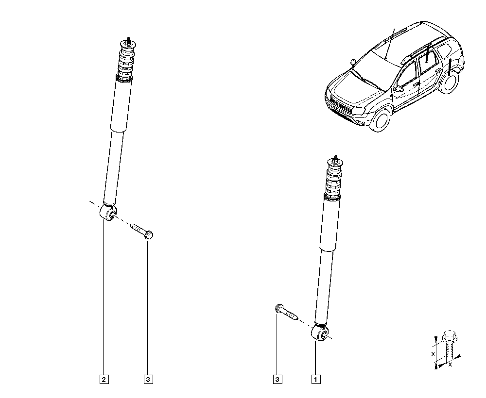 RENAULT 56 21 050 43R - Amortizators ps1.lv