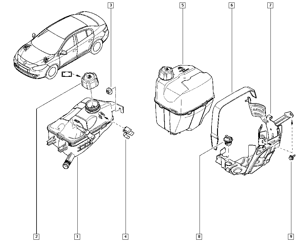 NISSAN 8200048024 - Vāciņš, Dzesēšanas šķidruma rezervuārs ps1.lv