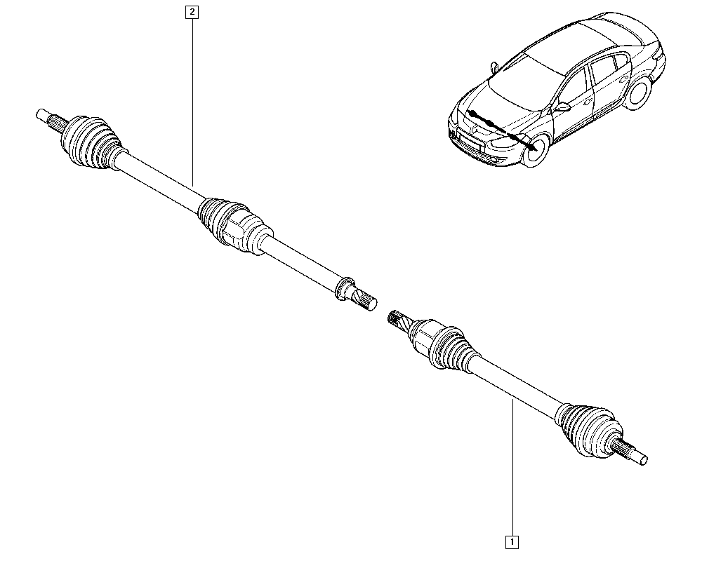 RENAULT 39 10 137 32R - Piedziņas vārpsta ps1.lv