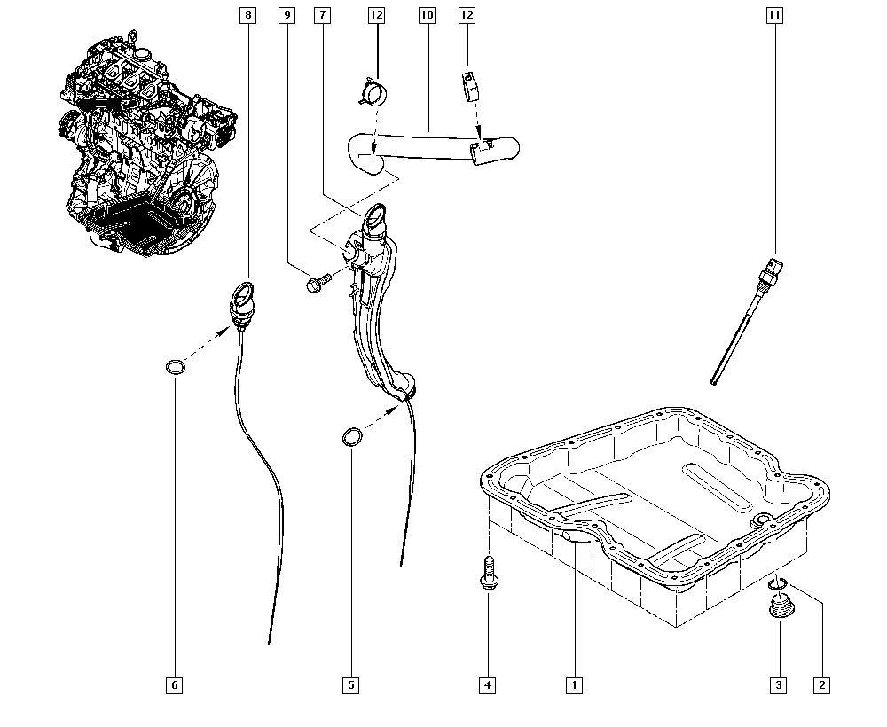 RENAULT 11 14 582 80R - PROBE-OIL LEVEL ps1.lv