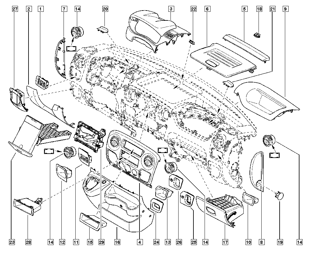 RENAULT 8200212480 - Mērinstrumentu panelis ps1.lv