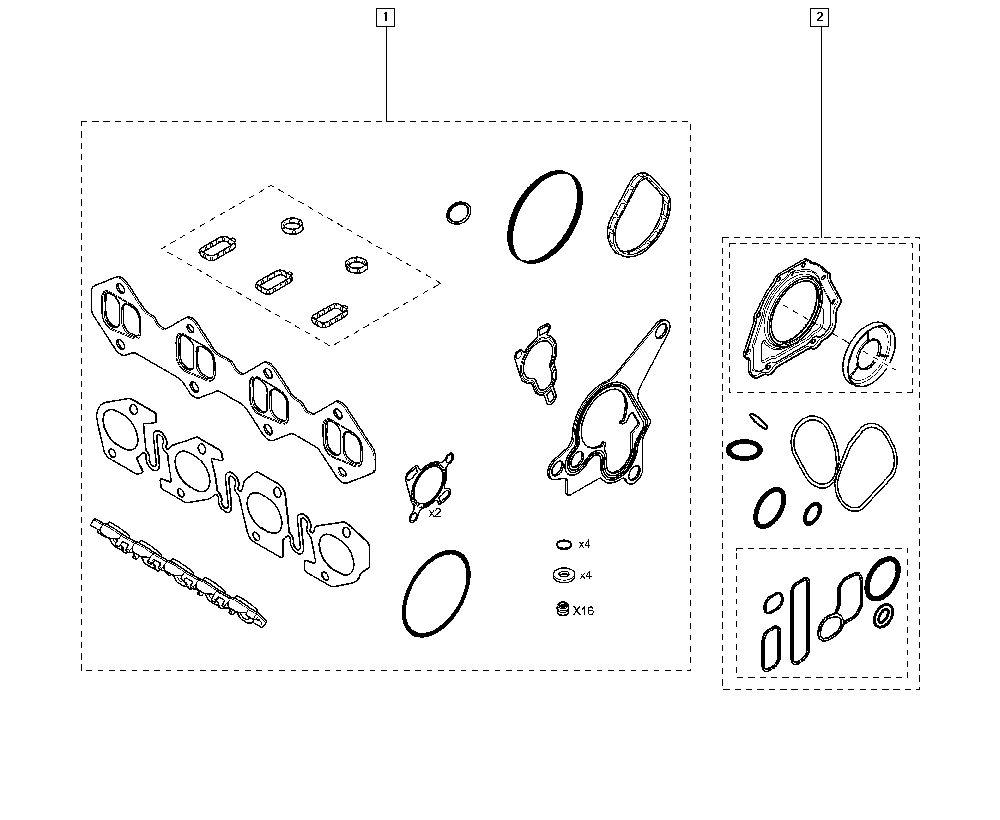 DACIA 10 10 135 80R - GSKT KIT-SPARE PA ps1.lv