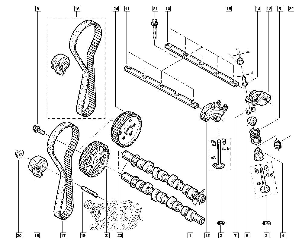 DACIA 77 01 476 745 - Zobsiksnas komplekts ps1.lv