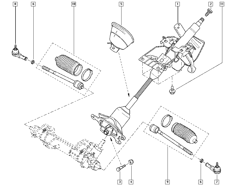 RENAULT TRUCKS 7701474493 - Stūres šķērsstiepņa uzgalis ps1.lv