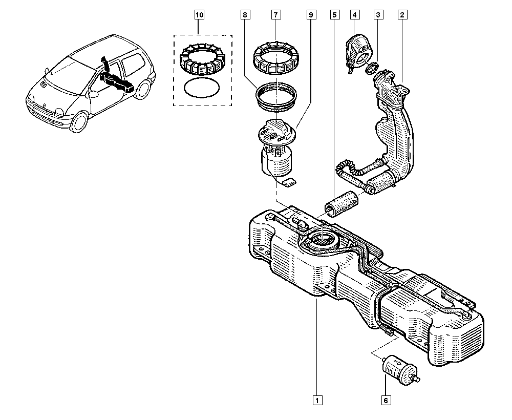 RENAULT 82 00 683 191 - Degvielas sūkņa modulis ps1.lv