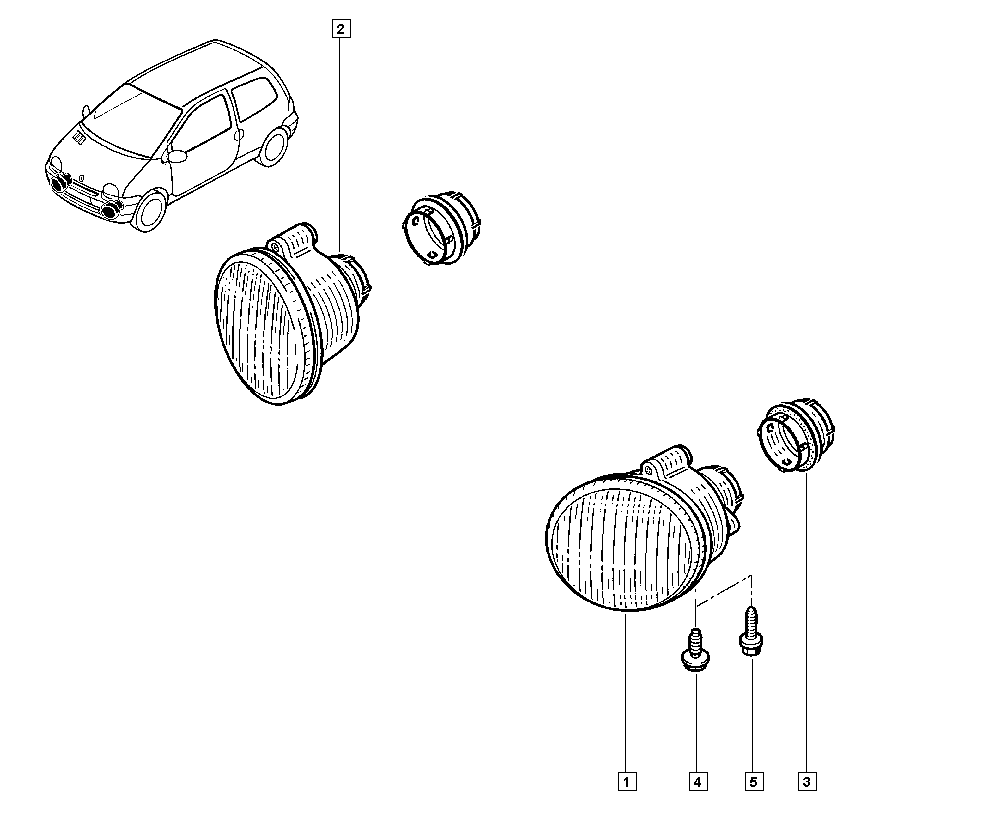 RENAULT 77 01 045 718 - Miglas lukturis ps1.lv