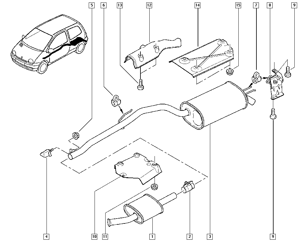 RENAULT 77 00 410 929 - Bukse, Stabilizators ps1.lv