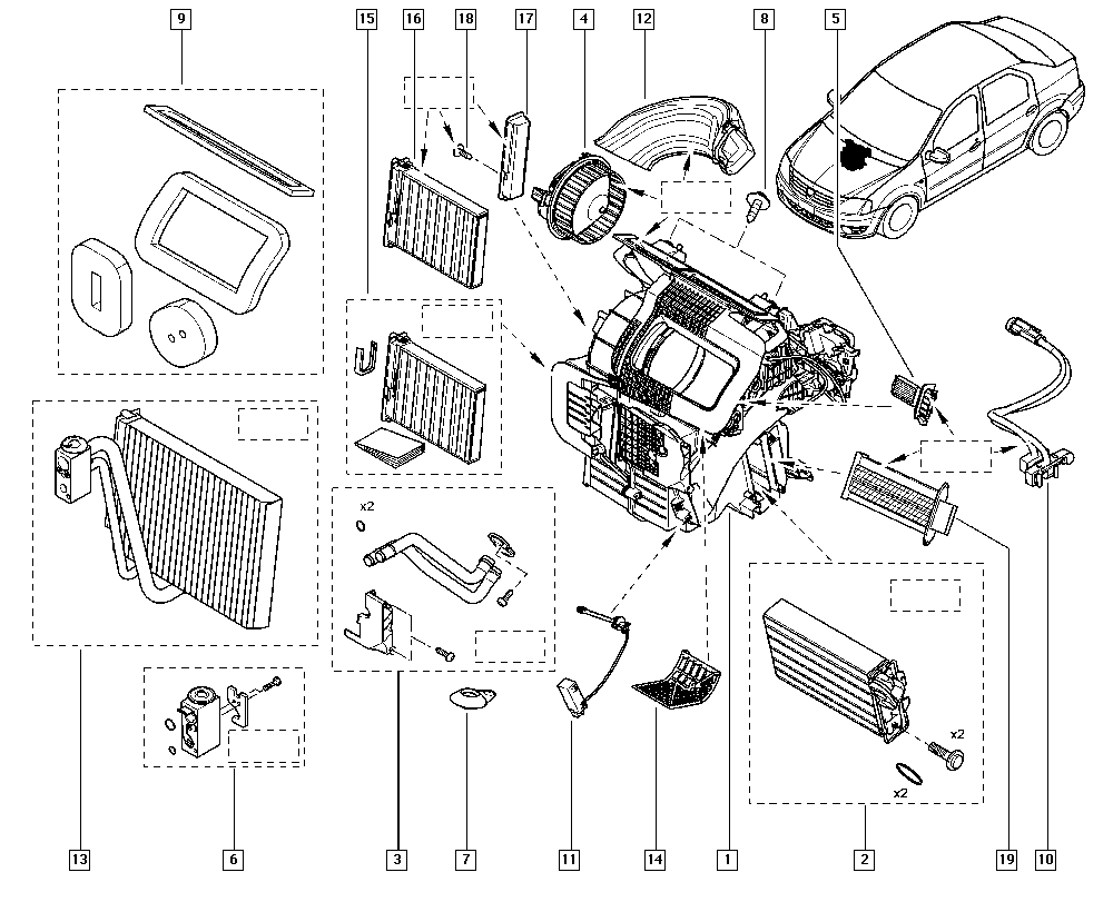 DACIA 6001 547 488 - Rezistors, Salona ventilators ps1.lv