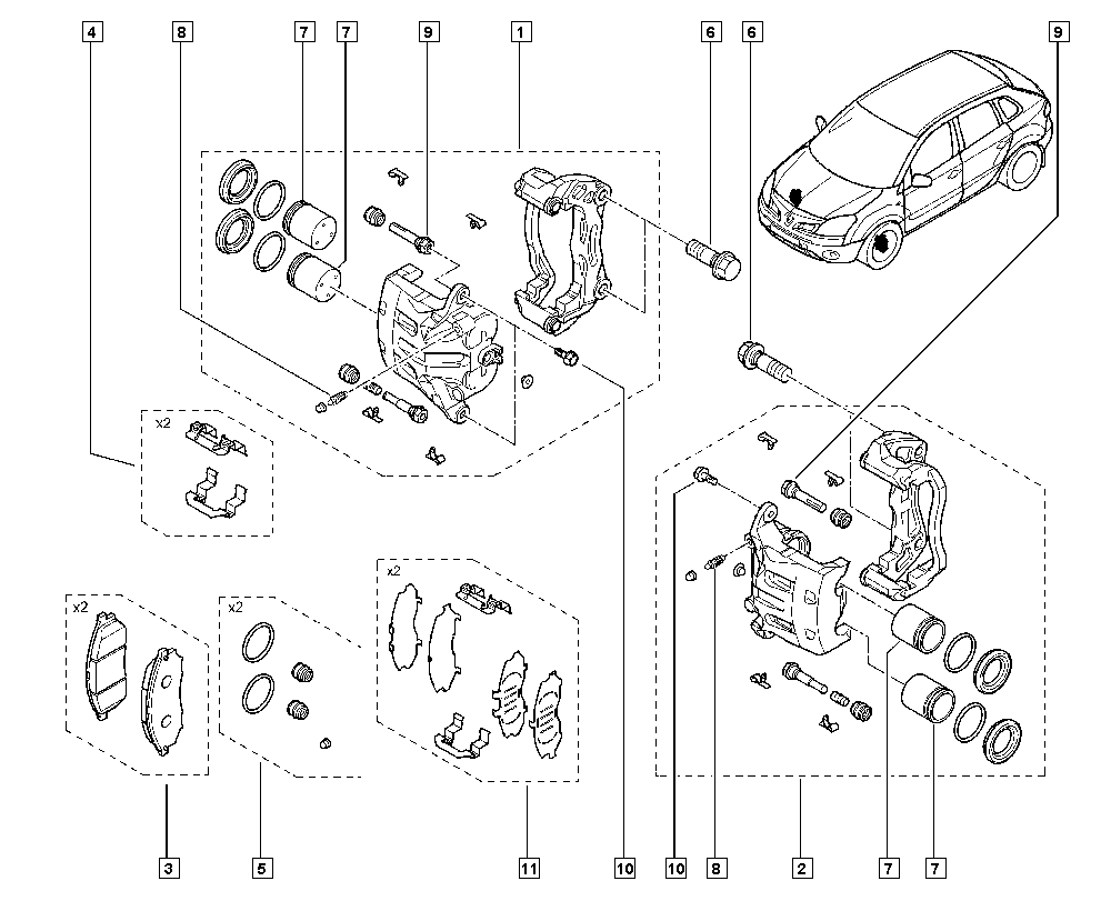 RENAULT 41011-JY00A - Bremžu suports ps1.lv