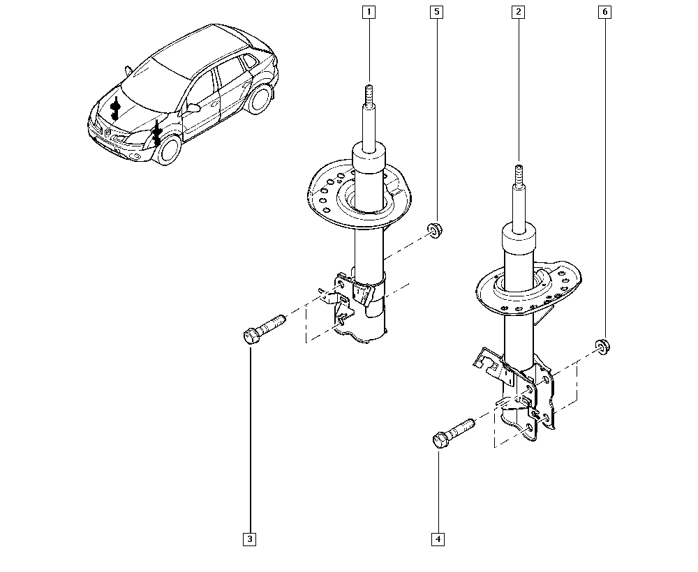 RENAULT 54 30 3JY 01B - Amortizators ps1.lv