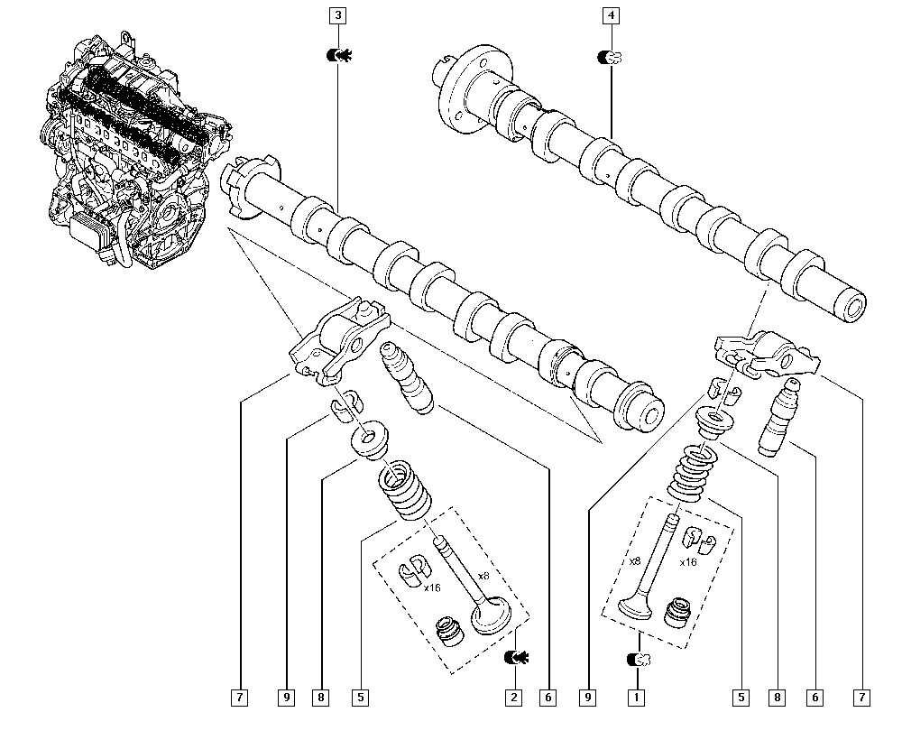 RENAULT 13 00 115 97R - CAMSHAFT-INT ps1.lv