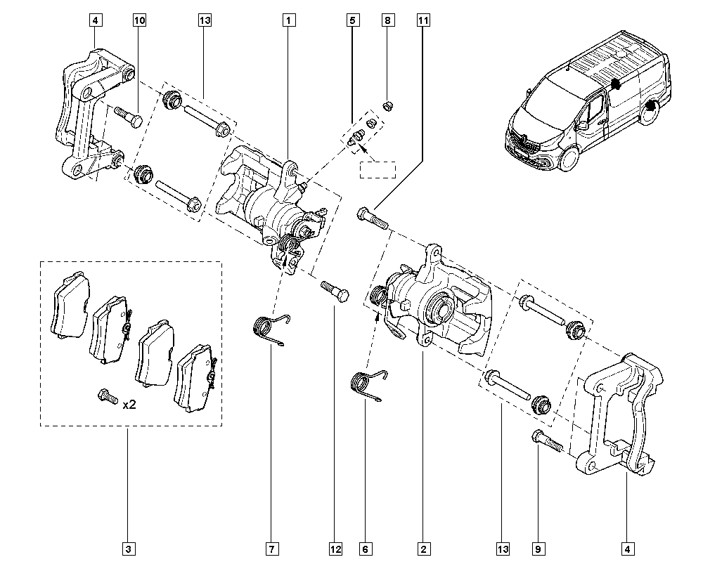 RENAULT TRUCKS 7701056165 - Bremžu suports ps1.lv