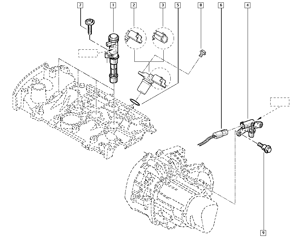 DACIA 82 00 468 647 - Impulsu devējs, Kloķvārpsta ps1.lv