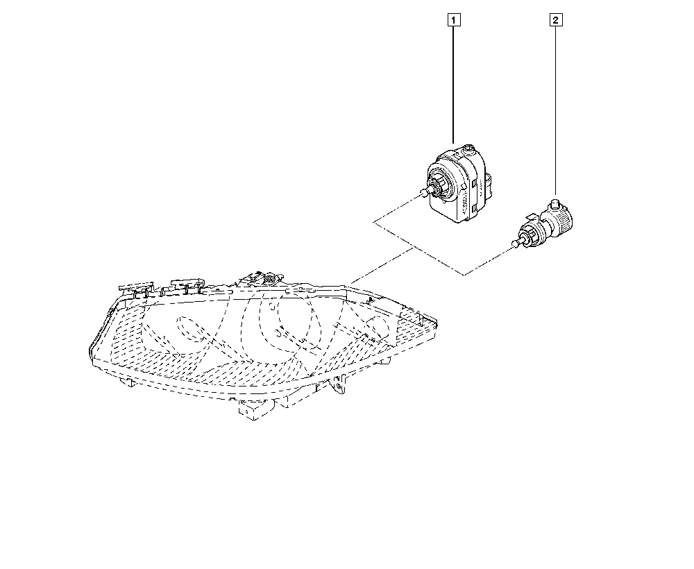 RENAULT 8200402521 - Regulējošais elements, Lukturu augstuma regulēšana ps1.lv