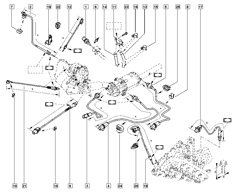 RENAULT 227702184R - Devējs, Izplūdes gāzu spiediens ps1.lv