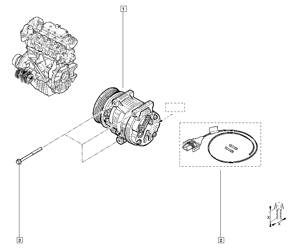 FIAT 8200454172 - Kompresors, Gaisa kond. sistēma ps1.lv