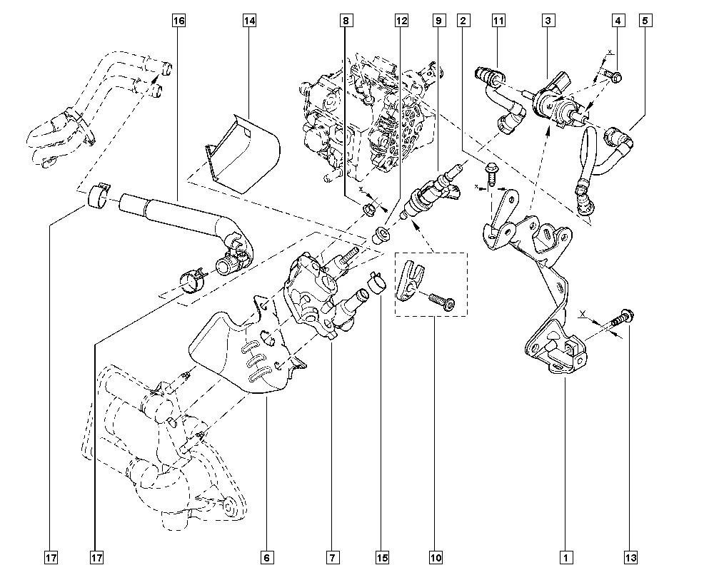 RENAULT 82 00 799 672 - Iesmidzināšanas ierīce, Sodrēju / Daļiņu filtra reģenerācija ps1.lv