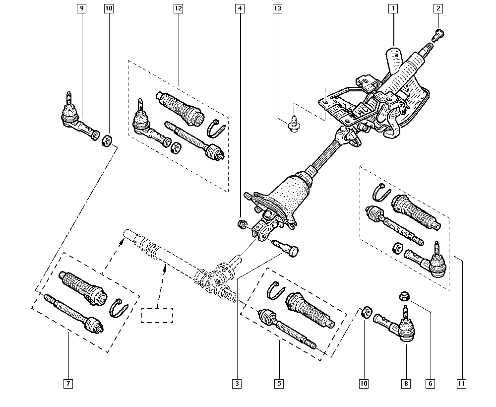 NISSAN 7701472120 - Aksiālais šarnīrs, Stūres šķērsstiepnis ps1.lv