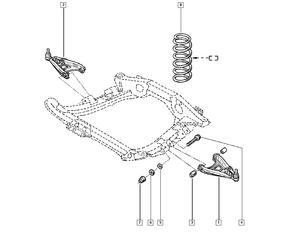 RENAULT 8200 942 407 - Neatkarīgās balstiekārtas svira, Riteņa piekare ps1.lv