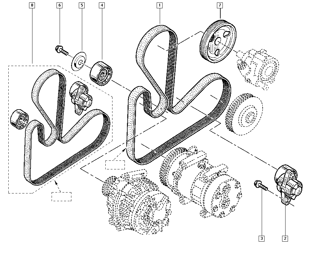 RENAULT 117206746R - Ķīļrievu siksnu komplekts ps1.lv