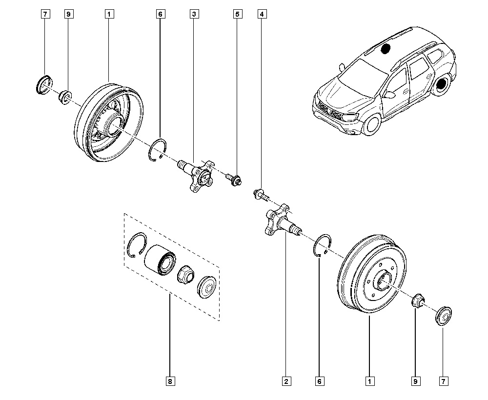 DACIA 432106434R - Riteņa rumbas gultņa komplekts ps1.lv