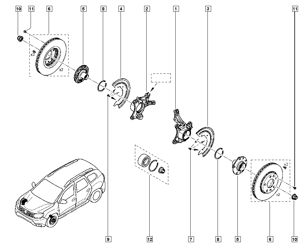 RENAULT 8200881824 - Grozāmass statne, Riteņa piekare ps1.lv