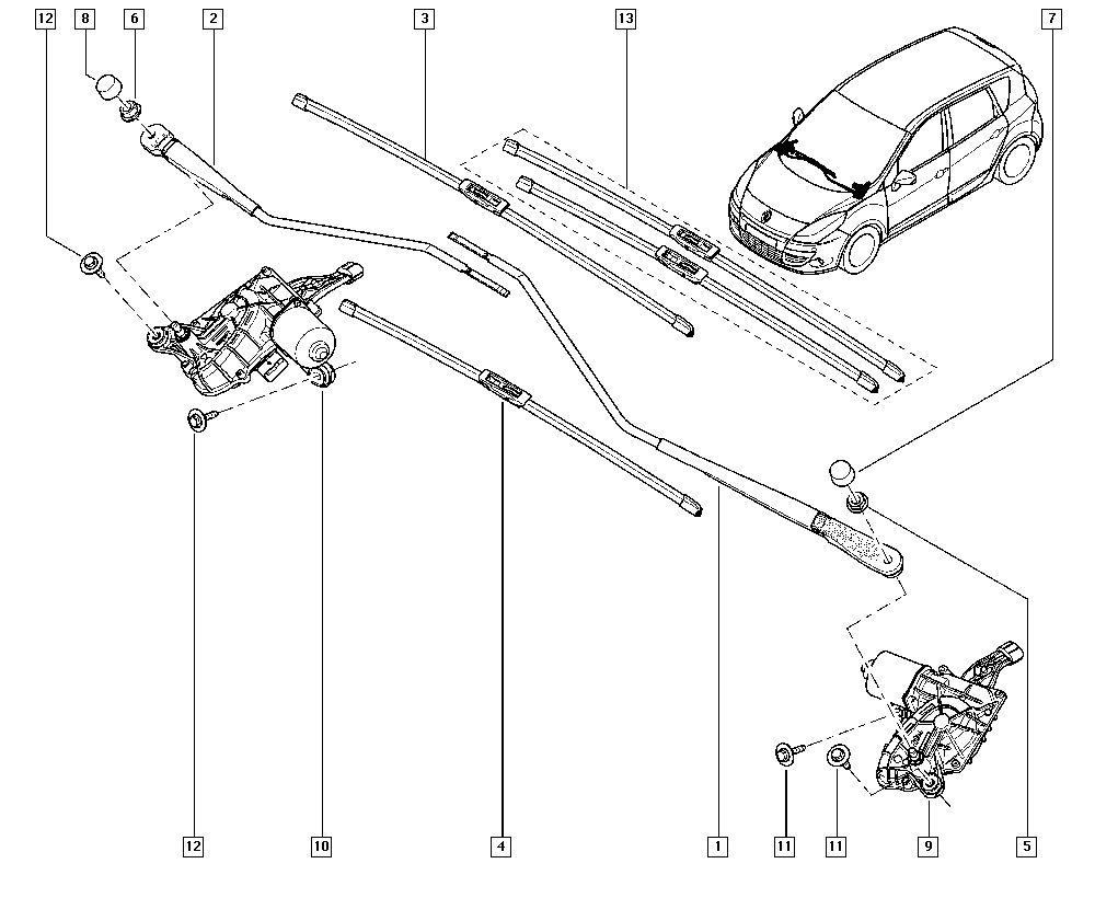 RENAULT 28 89 014 21R - Stikla tīrītāja slotiņa ps1.lv